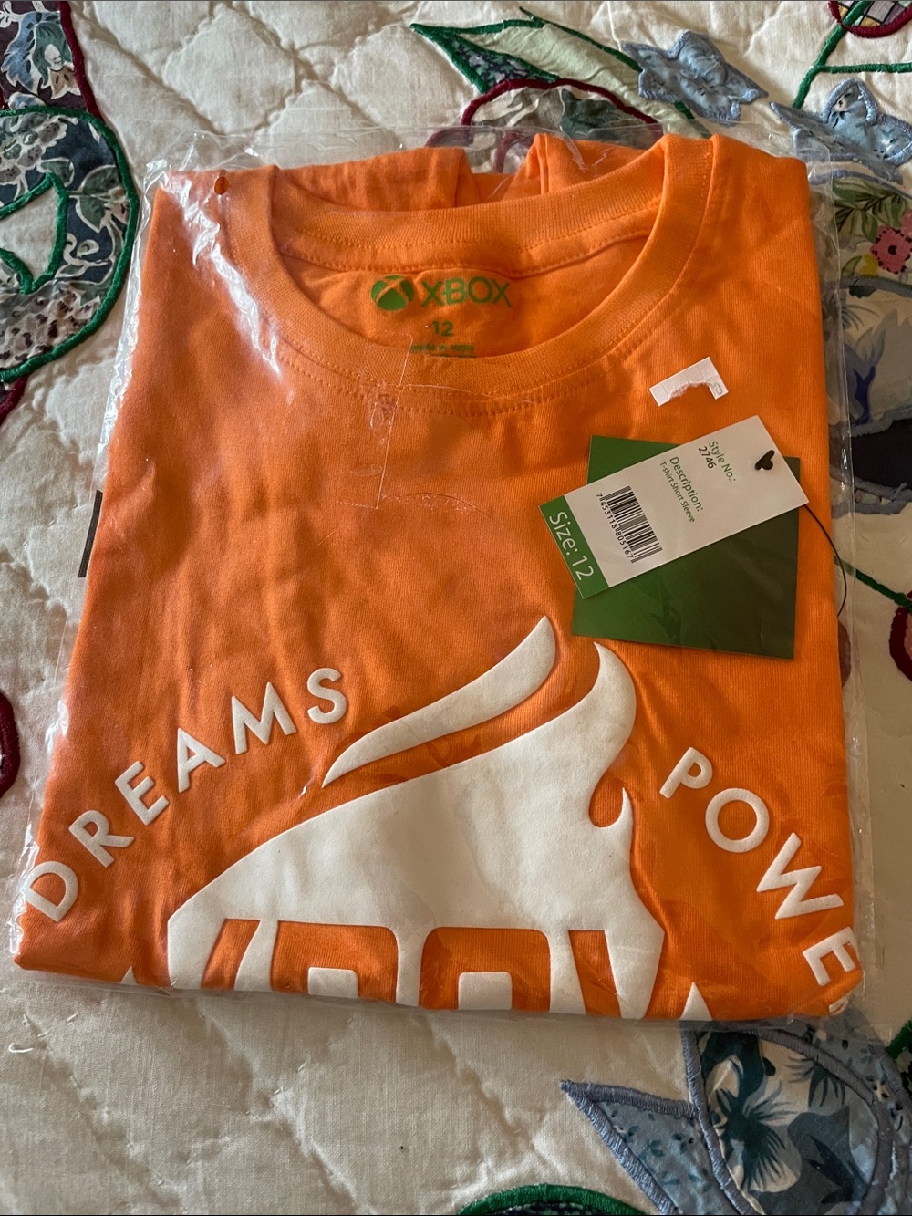 NWT XBox Orange T Shirt Child’s Size 12